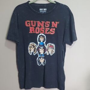 Guns N' Roses Black Graphic Tee Size Medium